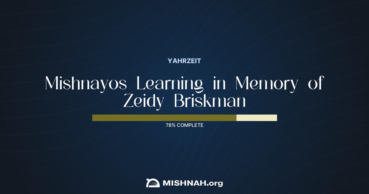 Zeidy Briskman Mishnah Learning Chart | Mishnah.org