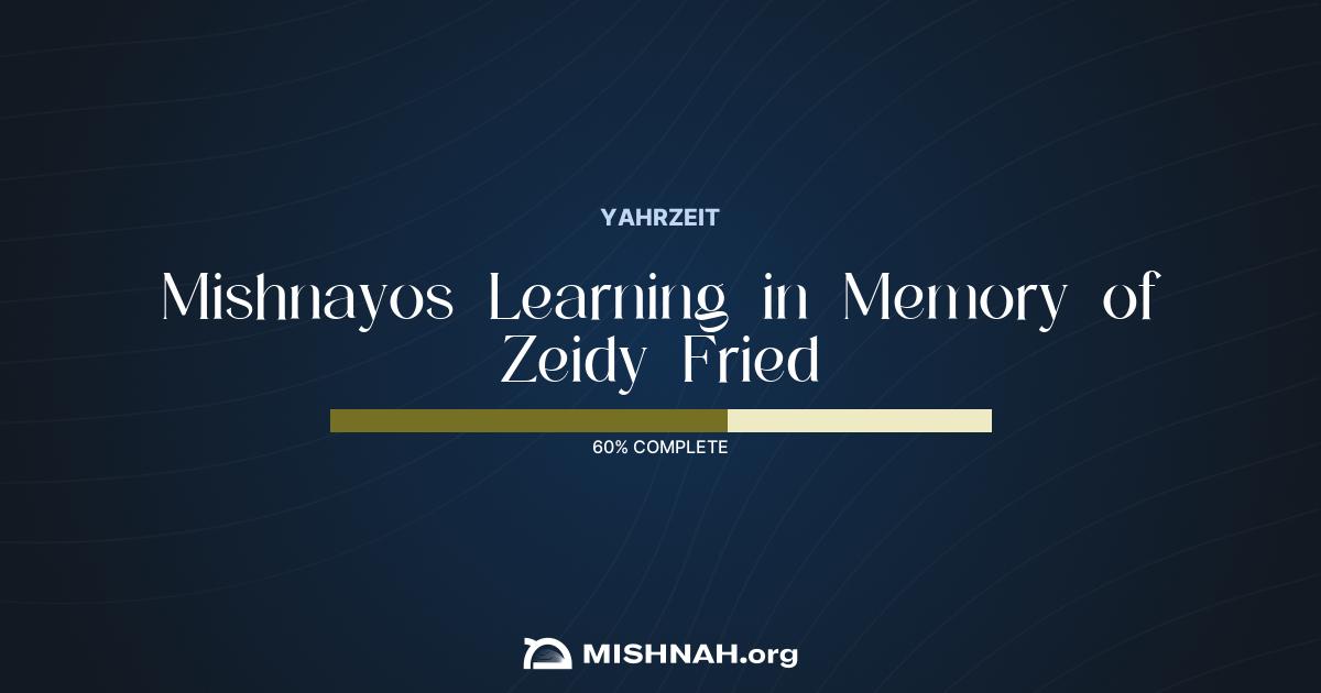 Zeidy Fried Mishnah Learning Chart | Mishnah.org