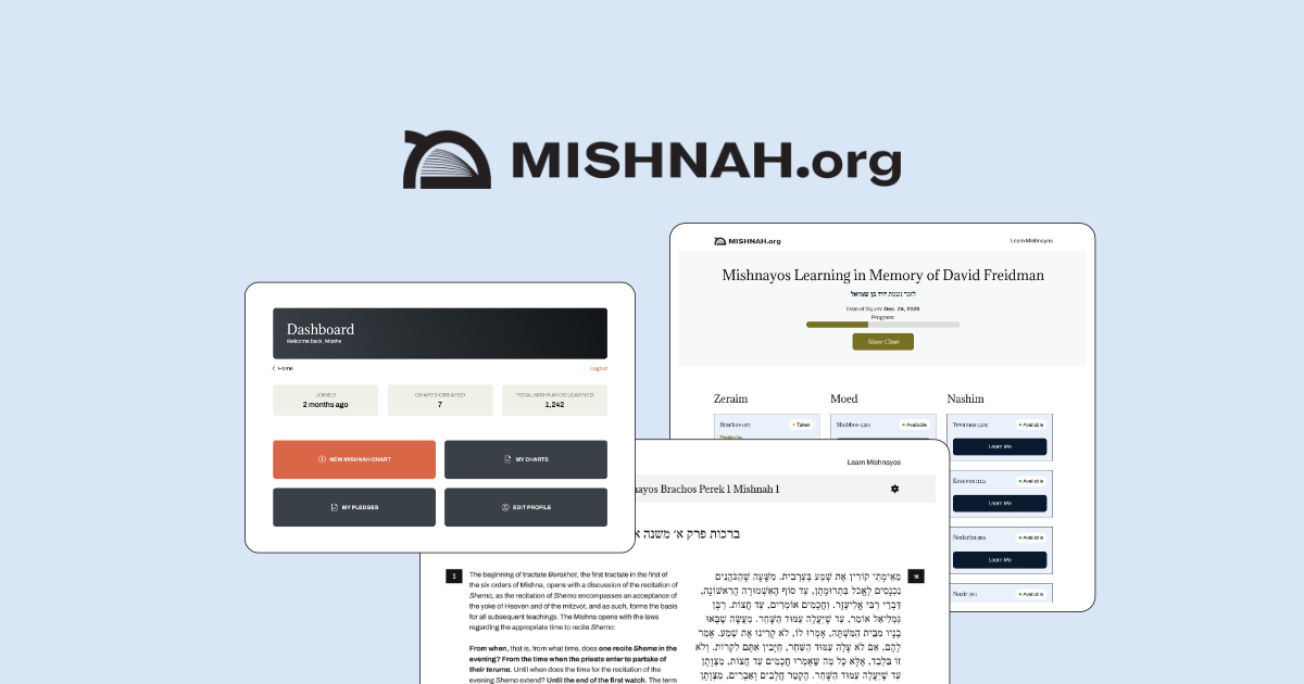 Create a Mishnah Calendar - Schedule Your Mishnah Learning